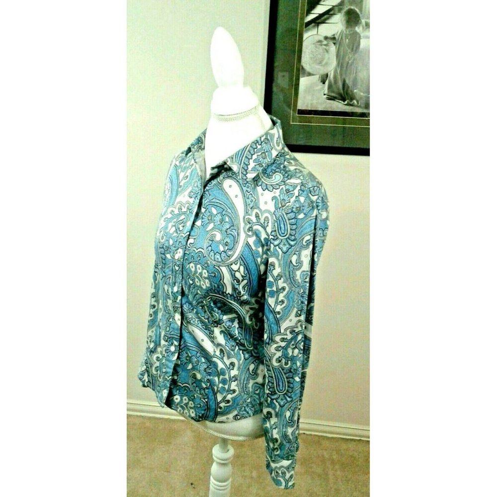Talbots Womens Size 4 Button Down Shirt